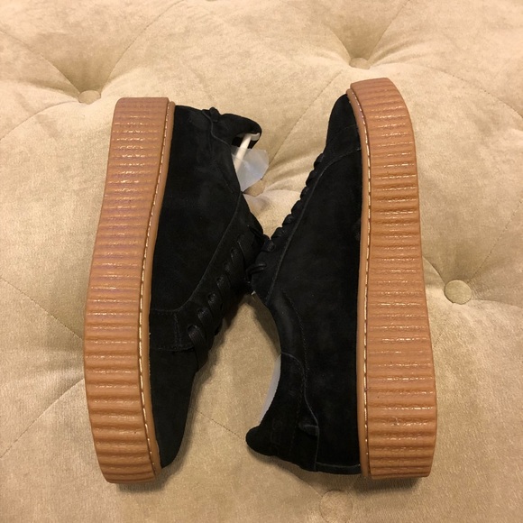 J/SLIDES Shoes - J/SLIDES BLACK SUEDE PLATFORM CREEPER - NEW w/ BOX